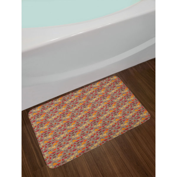 East Urban Home Burnt Orange Bath Rug Wayfair